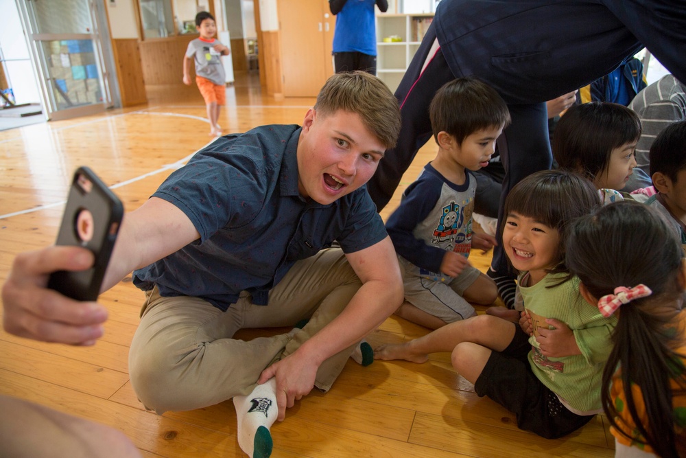 Camp Schwab service members volunteer at Okinawa nursery school in Nago City