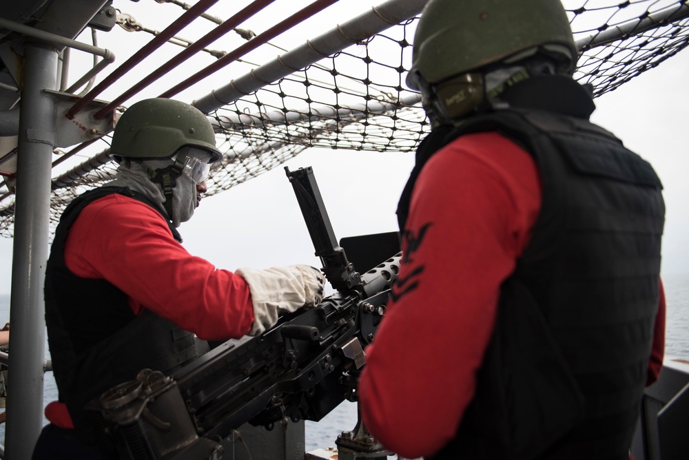 USS Bonhomme Richard (LHD 6) .50-caliber Machine Gun SCAT Training