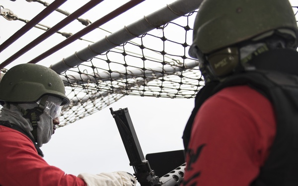 USS Bonhomme Richard (LHD 6) .50-caliber Machine Gun SCAT Training