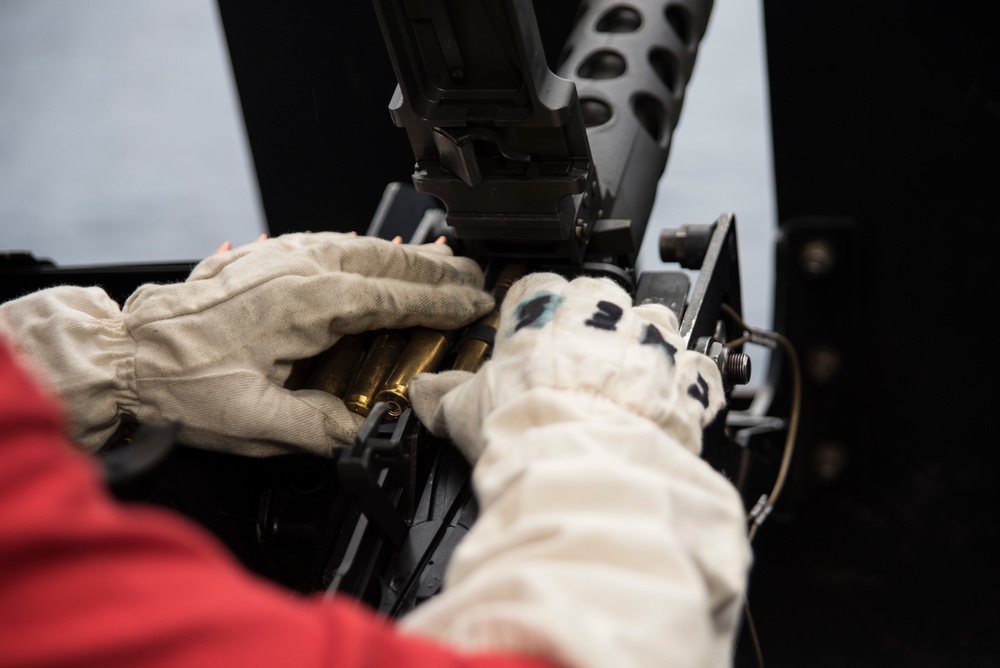 USS Bonhomme Richard (LHD 6) .50-caliber Machine Gun SCAT Training