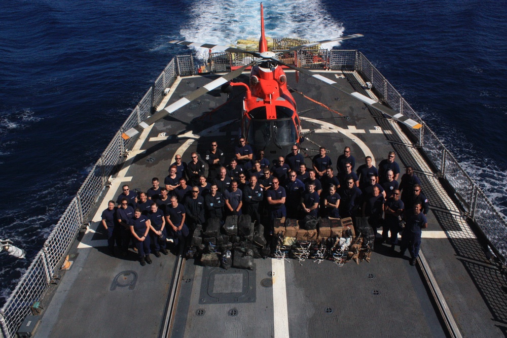 Coast Guard Cutter Spencer to return home; seized $92 million in cocaine