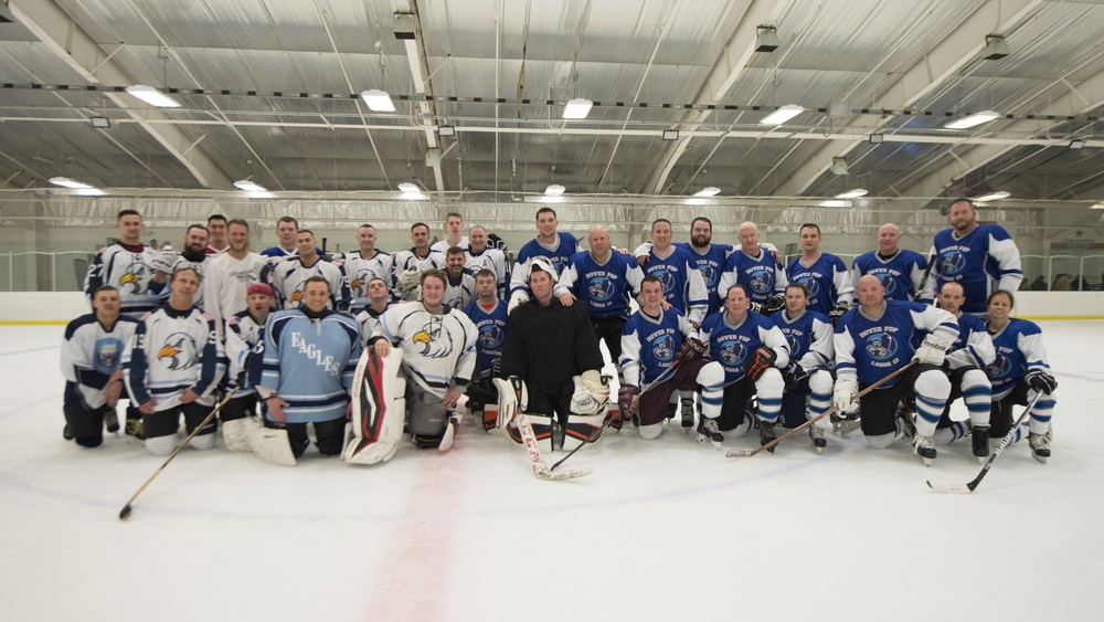 Airmen, Cops face off for charity