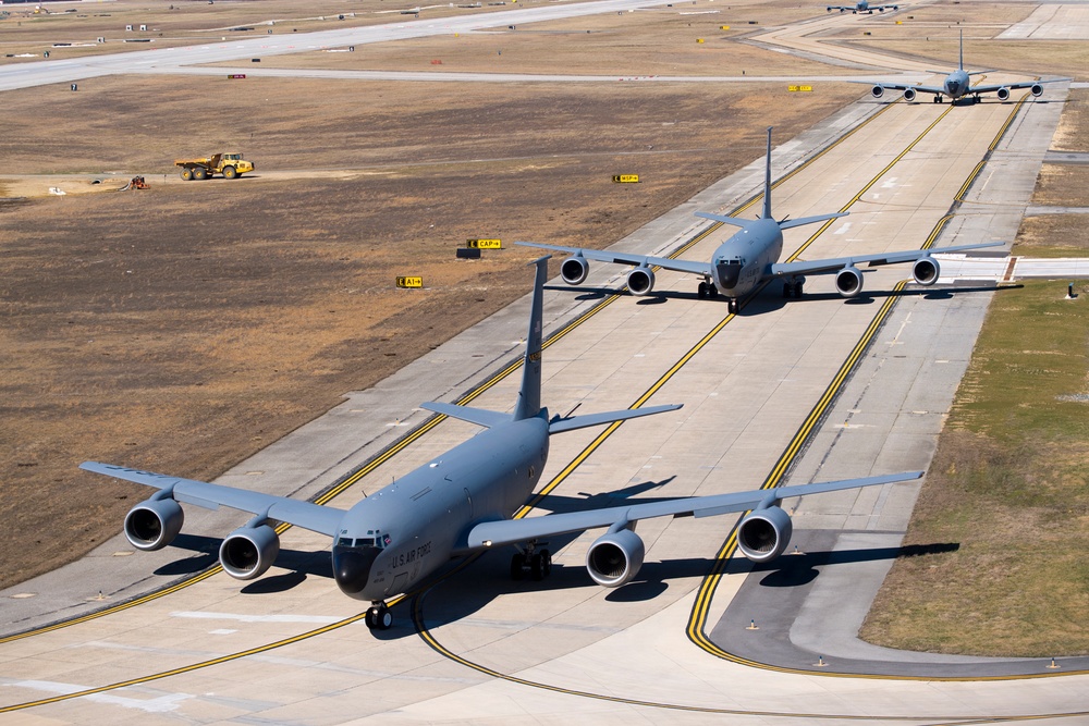 KC-135, Stratotanker, refueler, alert, exercise, elephant walk