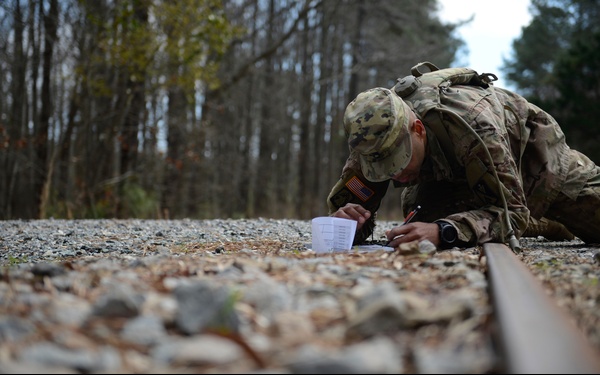 Soldiers compete during simulated combat scenarios