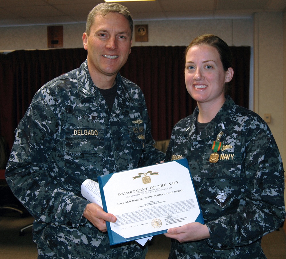 Chibbaro awarded Navy and Marine Corps Achievement Medal