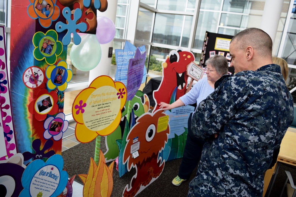 Weeding out Germs during Patient Safety Awareness Week at Naval Hospital Bremerton