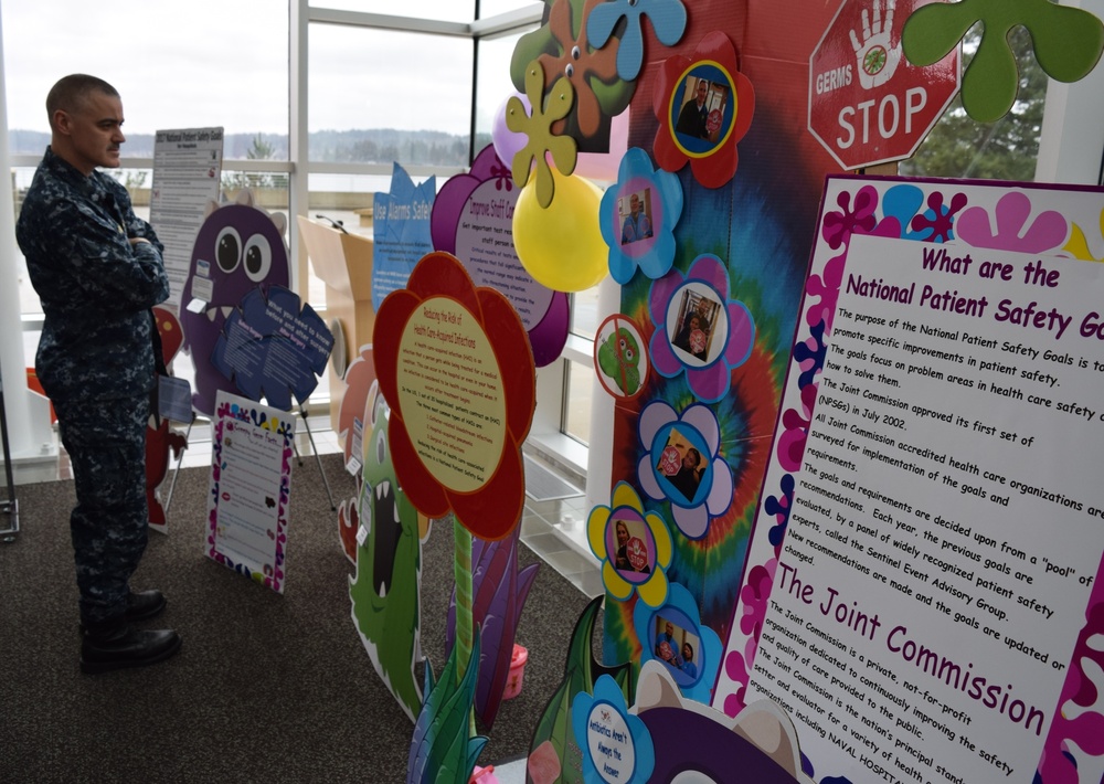 Weeding out Germs during Patient Safety Awareness Week at Naval Hospital Bremerton