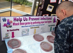 Weeding out Germs during Patient Safety Awareness Week at Naval Hospital Bremerton