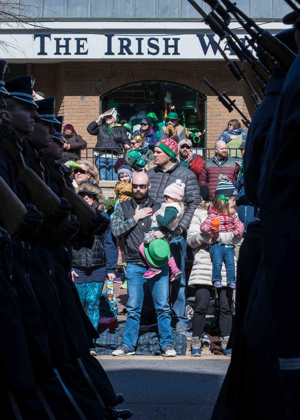 Honor Guard marches in Old Town Saint Patty’s Day Parade