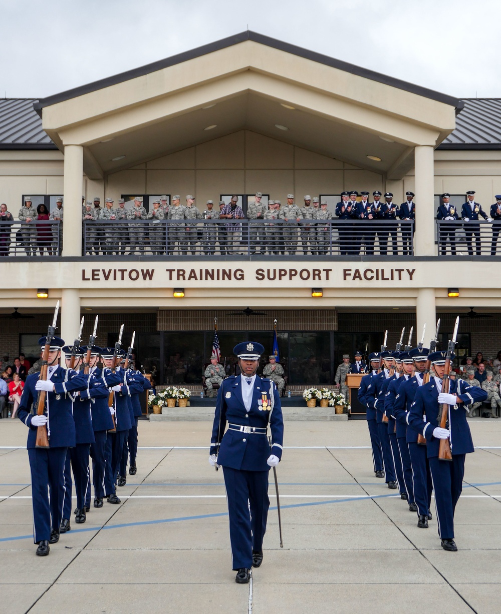 U.S. Air Force Honor Guard First Performance of New Routine