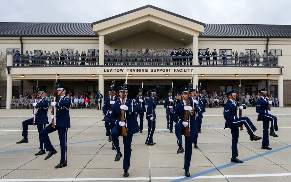 U.S. Air Force Honor Guard First Performance of New Routine