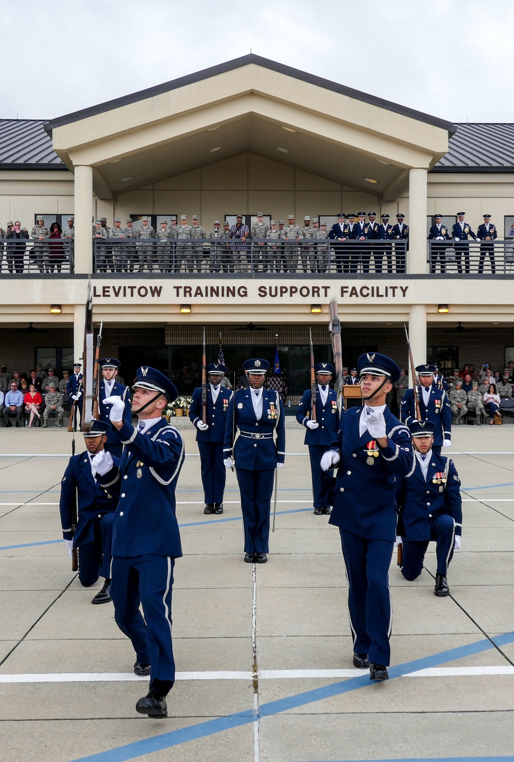 U.S. Air Force Honor Guard First Performance of New Routine