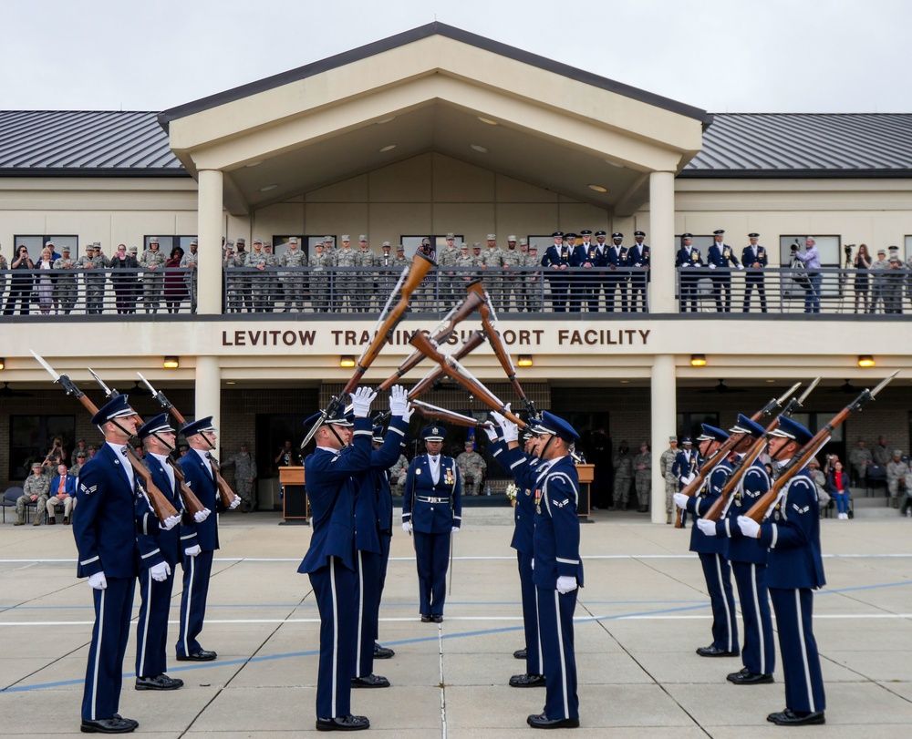 U.S. Air Force Honor Guard First Performance of New Routine