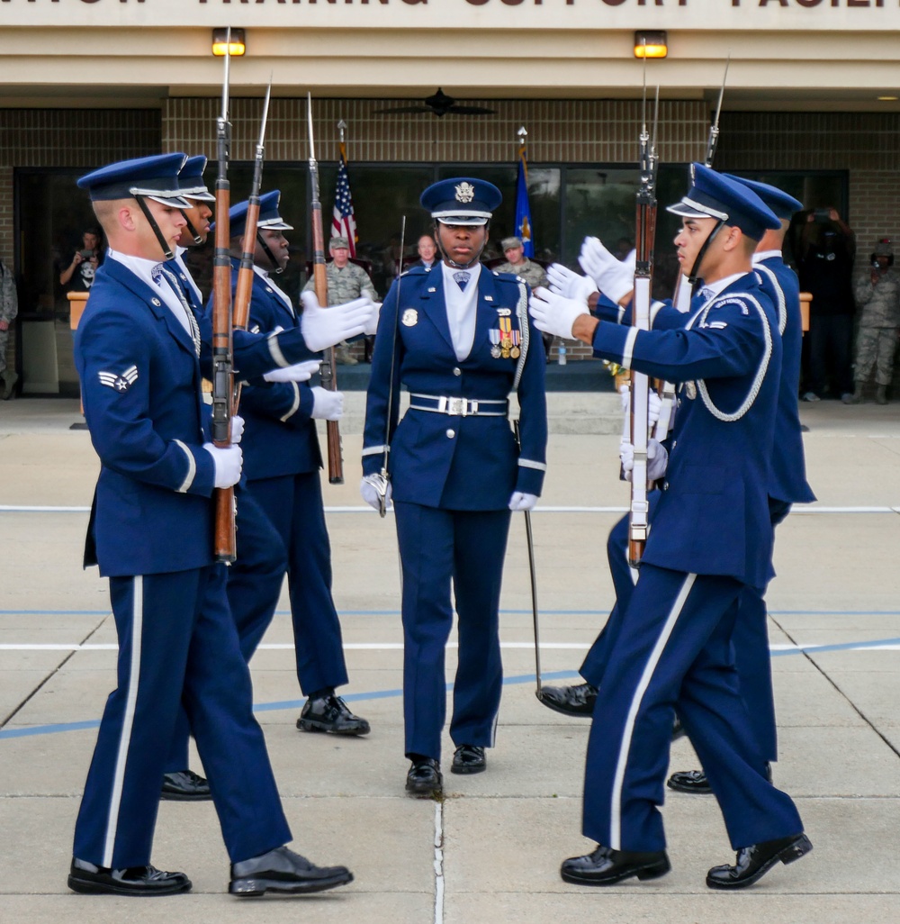 U.S. Air Force Honor Guard First Performance of New Routine