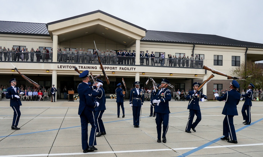 U.S. Air Force Honor Guard First Performance of New Routine