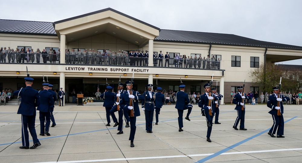 U.S. Air Force Honor Guard First Performance of New Routine