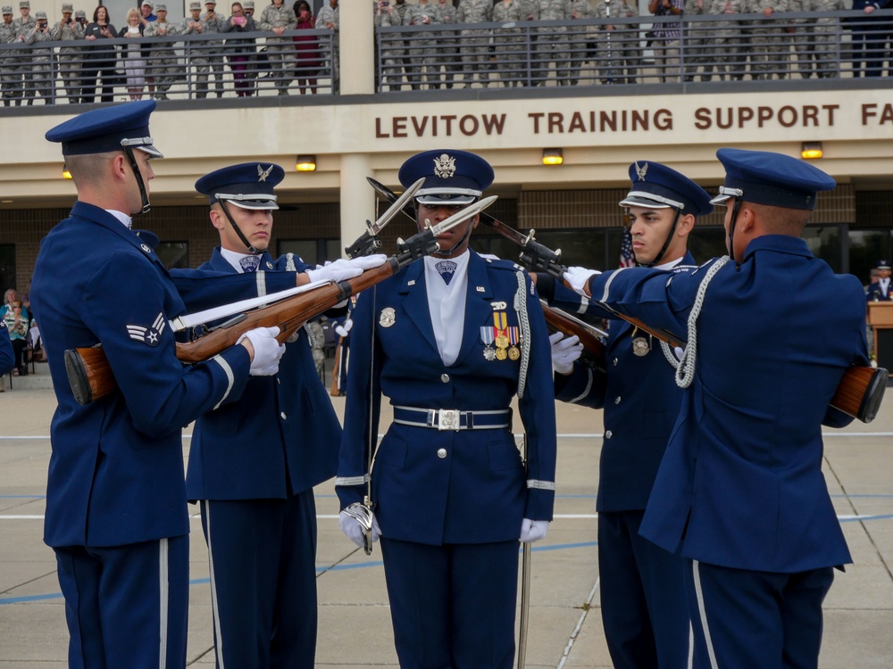 U.S. Air Force Honor Guard First Performance of New Routine