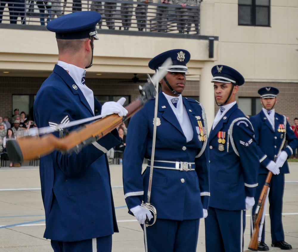 U.S. Air Force Honor Guard First Performance of New Routine