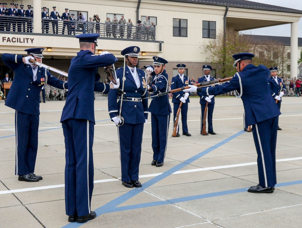 U.S. Air Force Honor Guard First Performance of New Routine