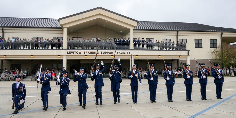 U.S. Air Force Honor Guard First Performance of New Routine