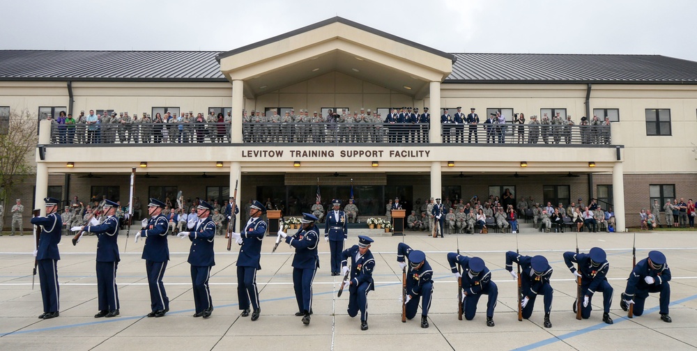 U.S. Air Force Honor Guard First Performance of New Routine