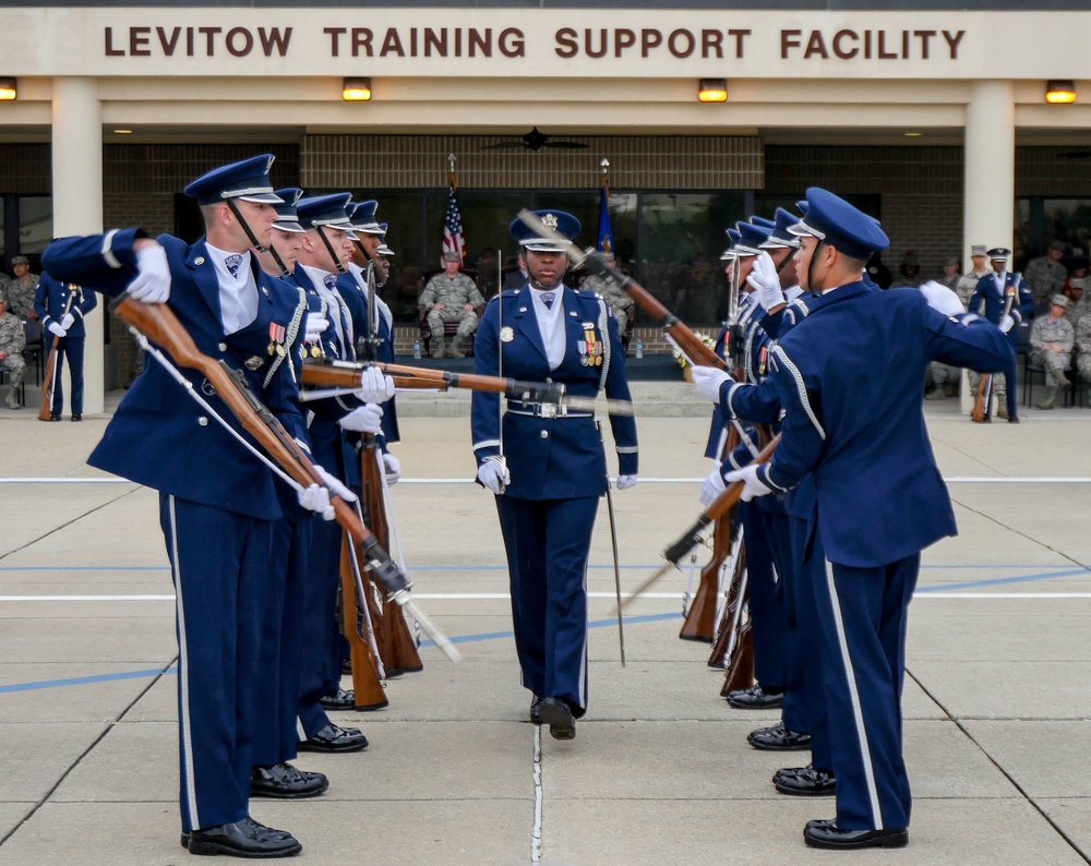 U.S. Air Force Honor Guard First Performance of New Routine