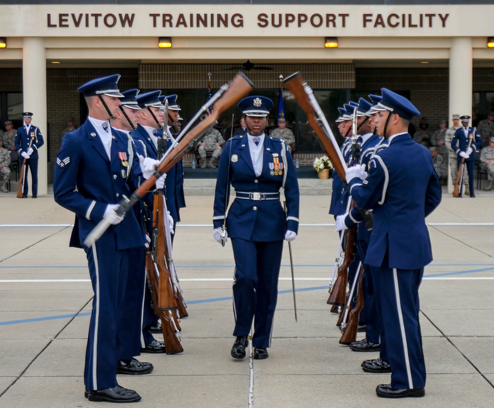 U.S. Air Force Honor Guard First Performance of New Routine