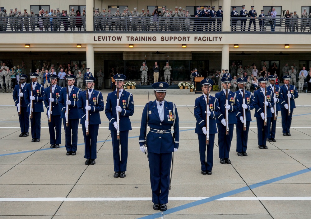 U.S. Air Force Honor Guard First Performance of New Routine