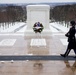 Snow and ice from winter storm Stella blanket Arlington National Cemetery