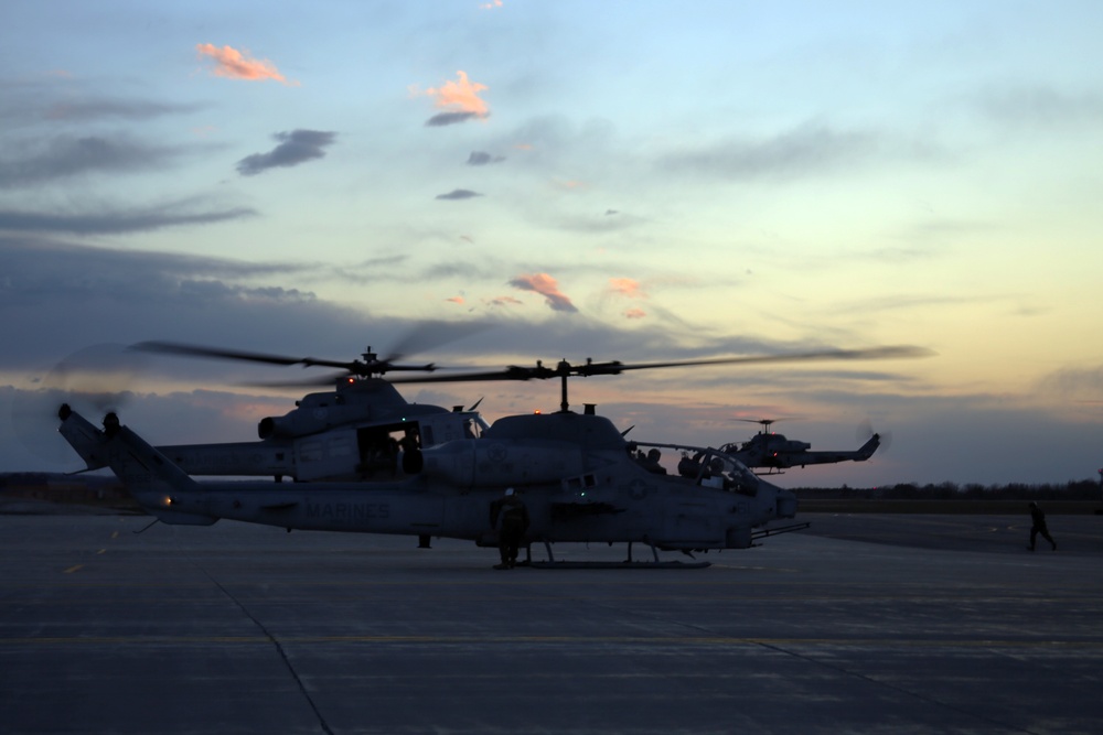 Snow or shine: HMLA-269 Marines take to the frigid skies