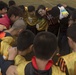 Local elementary school visits Camp Foster for MCCS Friendship Soccer Game