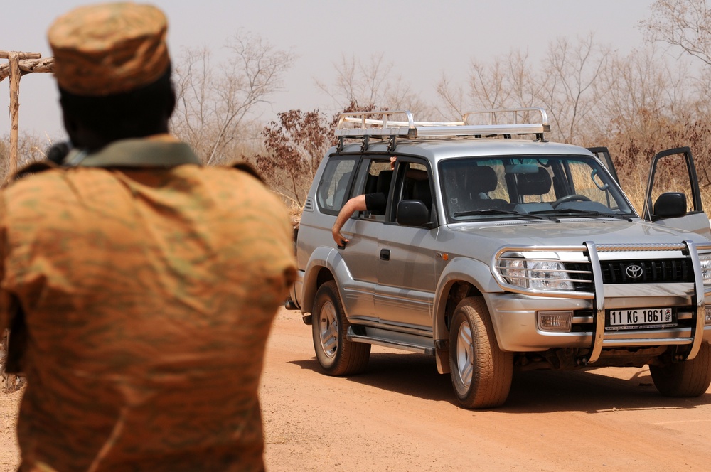 Flintlock 2017 entry control point training in Burkina Faso