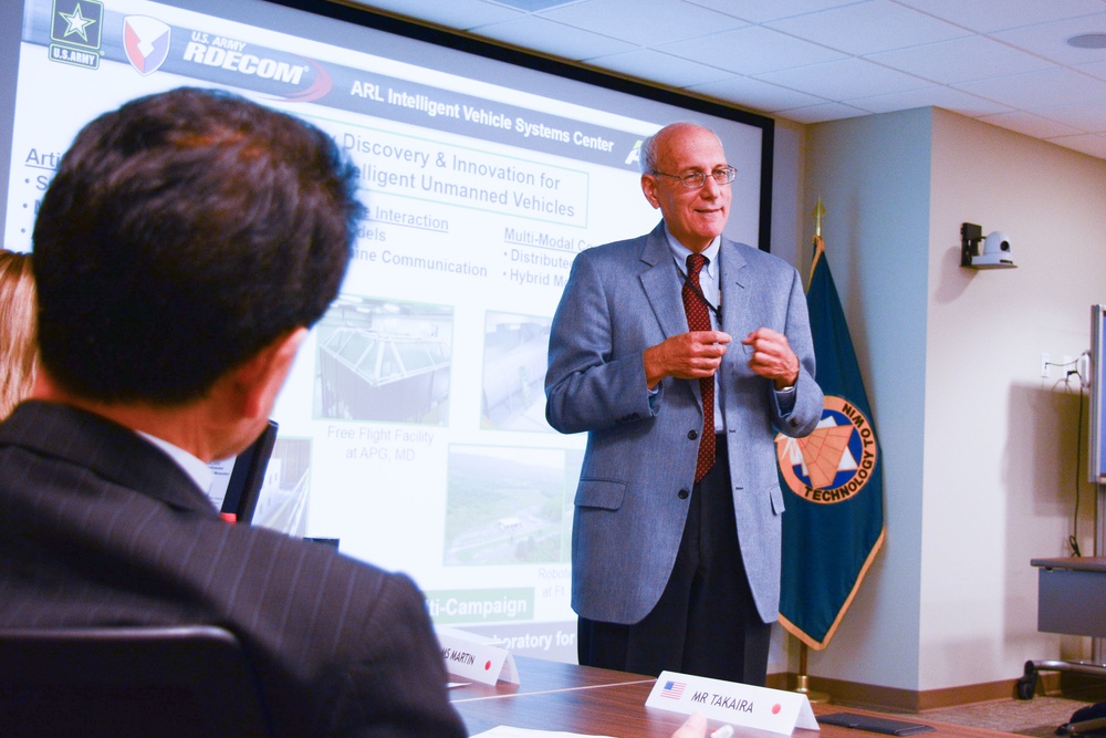 Japanese industry delegation visits Army lab