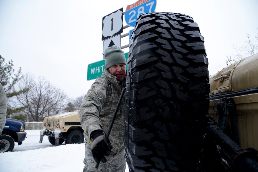 105th Airlift Wing responds to winter storm Stella