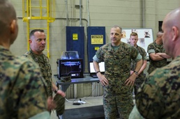 Lt. Gen. Dana meets Marine Corps robot