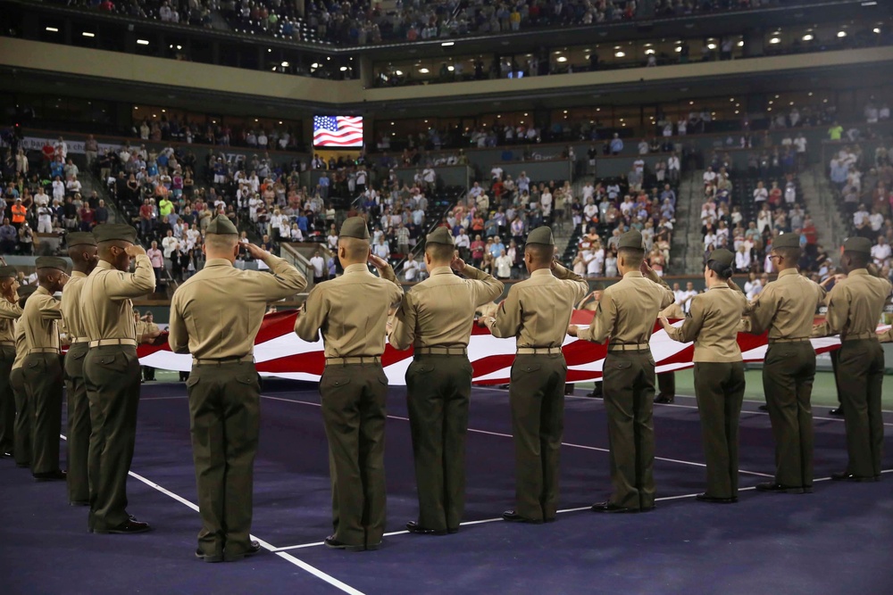 BNP Paribas Open honors Combat Center Marines