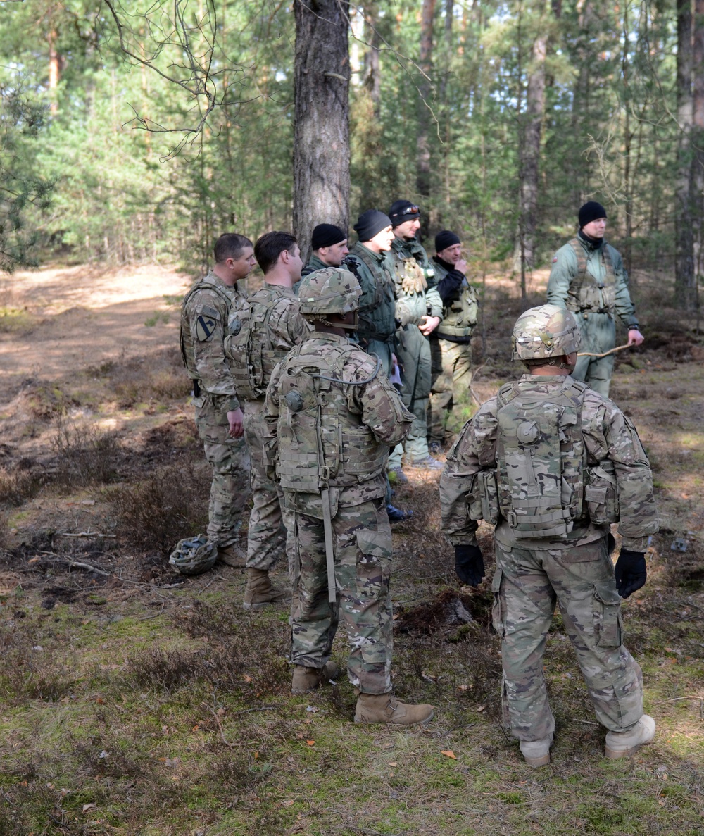Polish, U.S. tanks lead the way during combined maneuver training