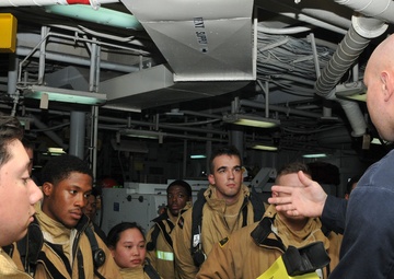 Frank Cable Conducts DC Drills At Sea