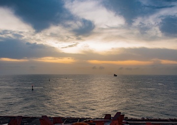 GHWB, part of the George H.W. Bush Carrier Strike Group, is deployed in support of maritime security operations and theater security cooperation efforts in the U.S. 5th Fleet area of operations.