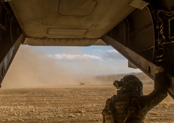 JGSDF Fast Rope Out of an Osprey