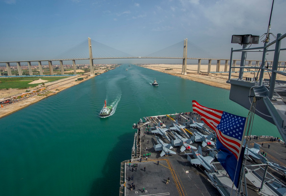 The George H.W. Bush Carrier Strike Group is is deployed to the U.S. 5th Fleet area of operations conducting maritime security operations, theater security cooperation efforts and support missions for Operation Inherent Resolve.