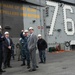 Capt. Buzz Donnelly USS Ronald Reagan (CVN 76), addresses Paul Madden