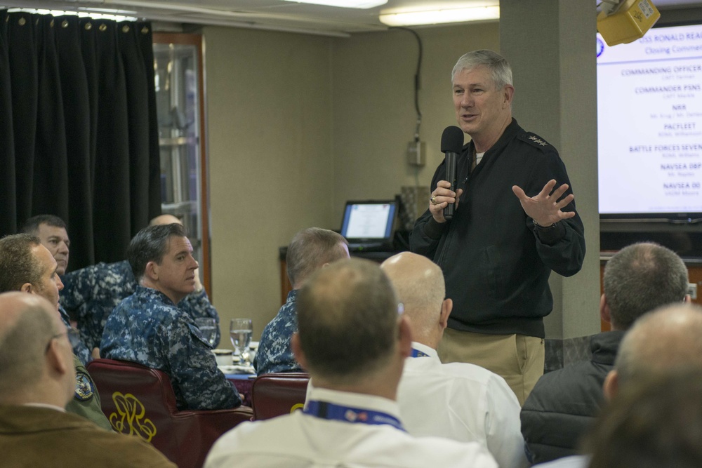 Vice Adm. Thomas J. Moore Addresses Sailors and Contractors