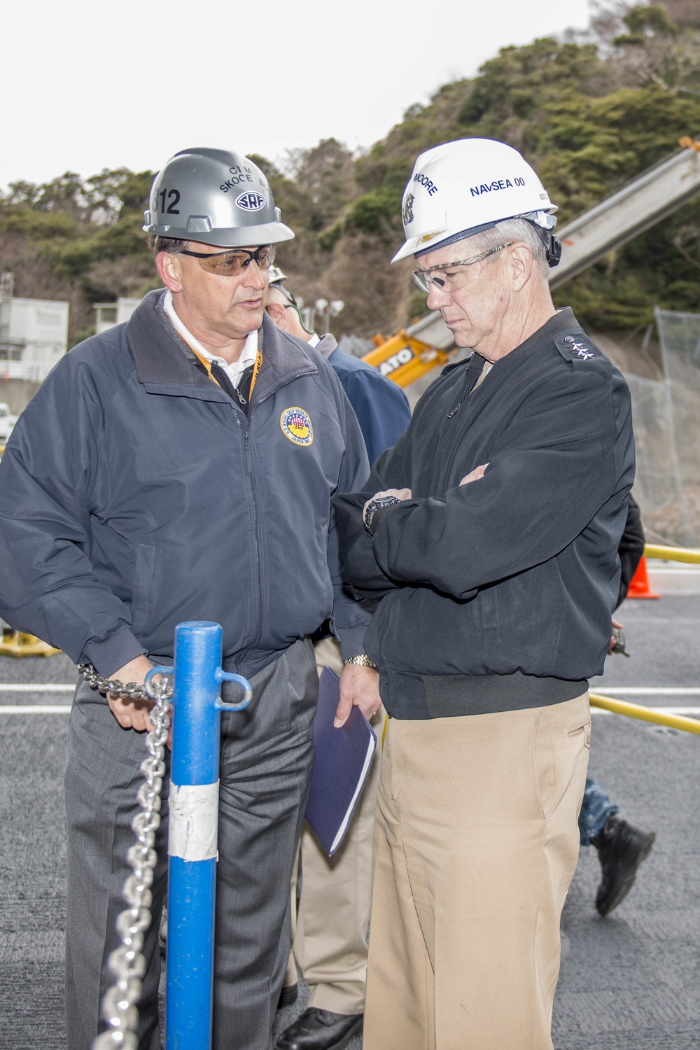 Paul Skogerboe Briefs Vice Adm. Thomas J. Moore