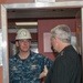 Capt. Buzz Donnelly Talks With Vice Adm. Thomas J. Moore