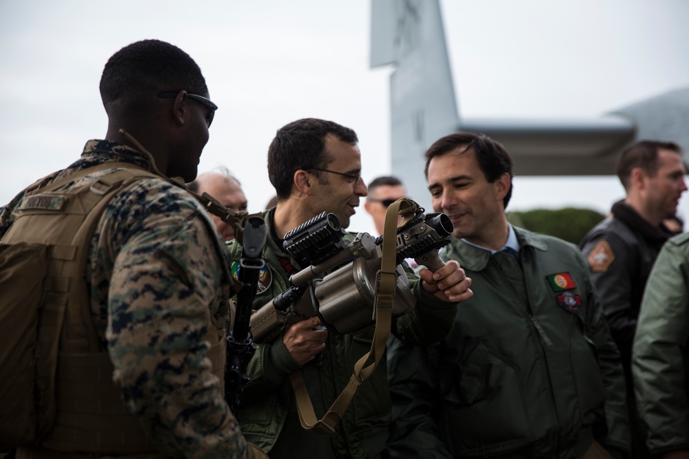 Show ‘Em What We Got: U.S. Marines participate in static display show during Real Thaw 17