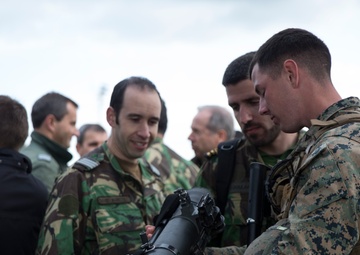 Show ‘Em What We Got: U.S. Marines participate in static display show during Real Thaw 17