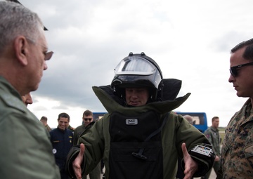 Show ‘Em What We Got: U.S. Marines participate in static display show during Real Thaw 17