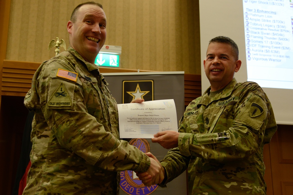 U.S. Army Europe Operation Religious Support Leadership Training