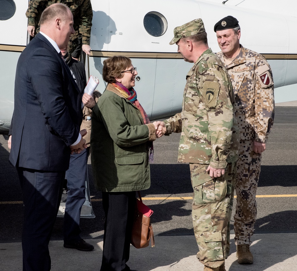 U.S. Army Europe welcomes Latvian Delegates